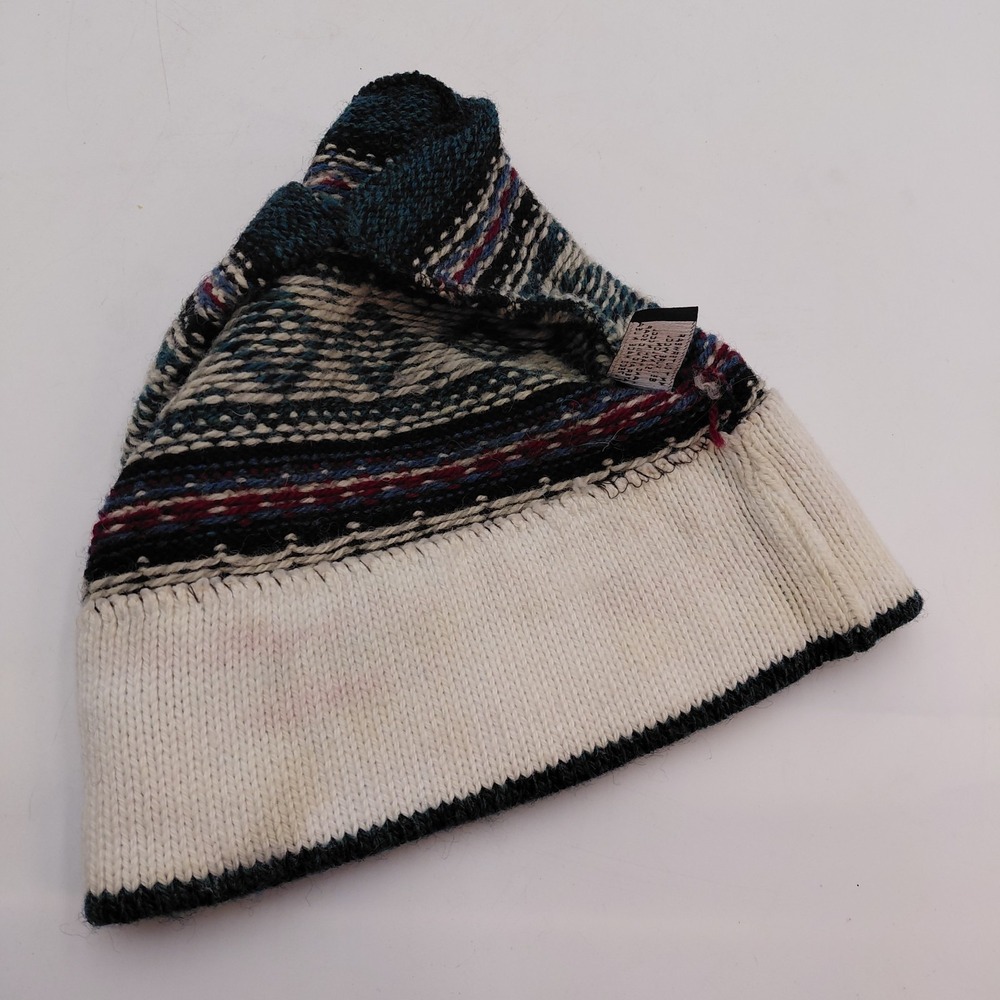 Knit Outerwear Nordic Cap Hat Beanie Geometric Ski Wool Nylon Colorful Cabin - Picture 6 of 7